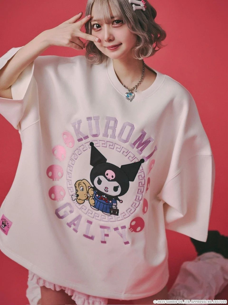 新品未使用【GALFY×KUROMI】みんな大好きボンディングBIG TEE