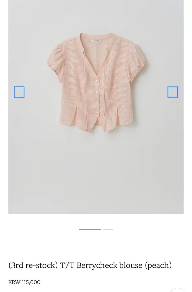 タナット ベリーチェック ブラウス berrycheck ピーチ