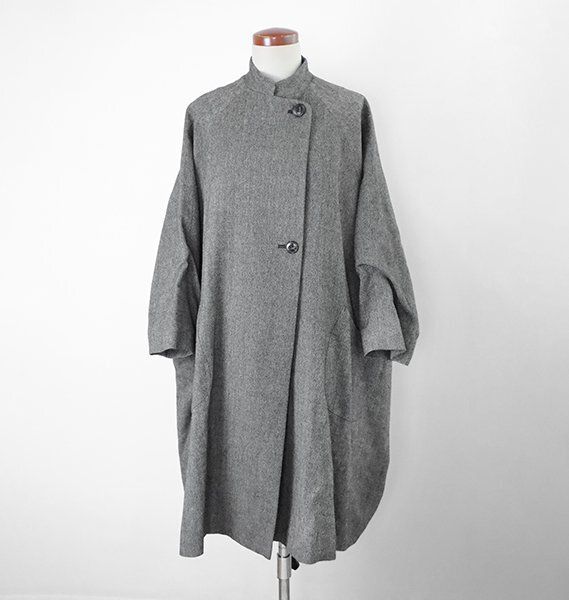ARTS&SCIENCE Big balloon coat 2 long コート 美品* ARTS & SCIENCE ◇ Big balloon coat ヘリンボーン ビッグ