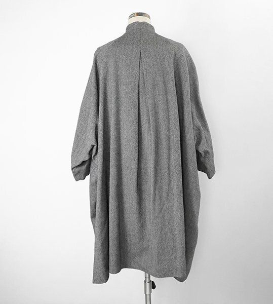 美品* ARTS & SCIENCE ◆ Big balloon coat ヘリンボーン ビッグバルーン コート サイズ1 黒 アーツ&サイエンス ◆MU16