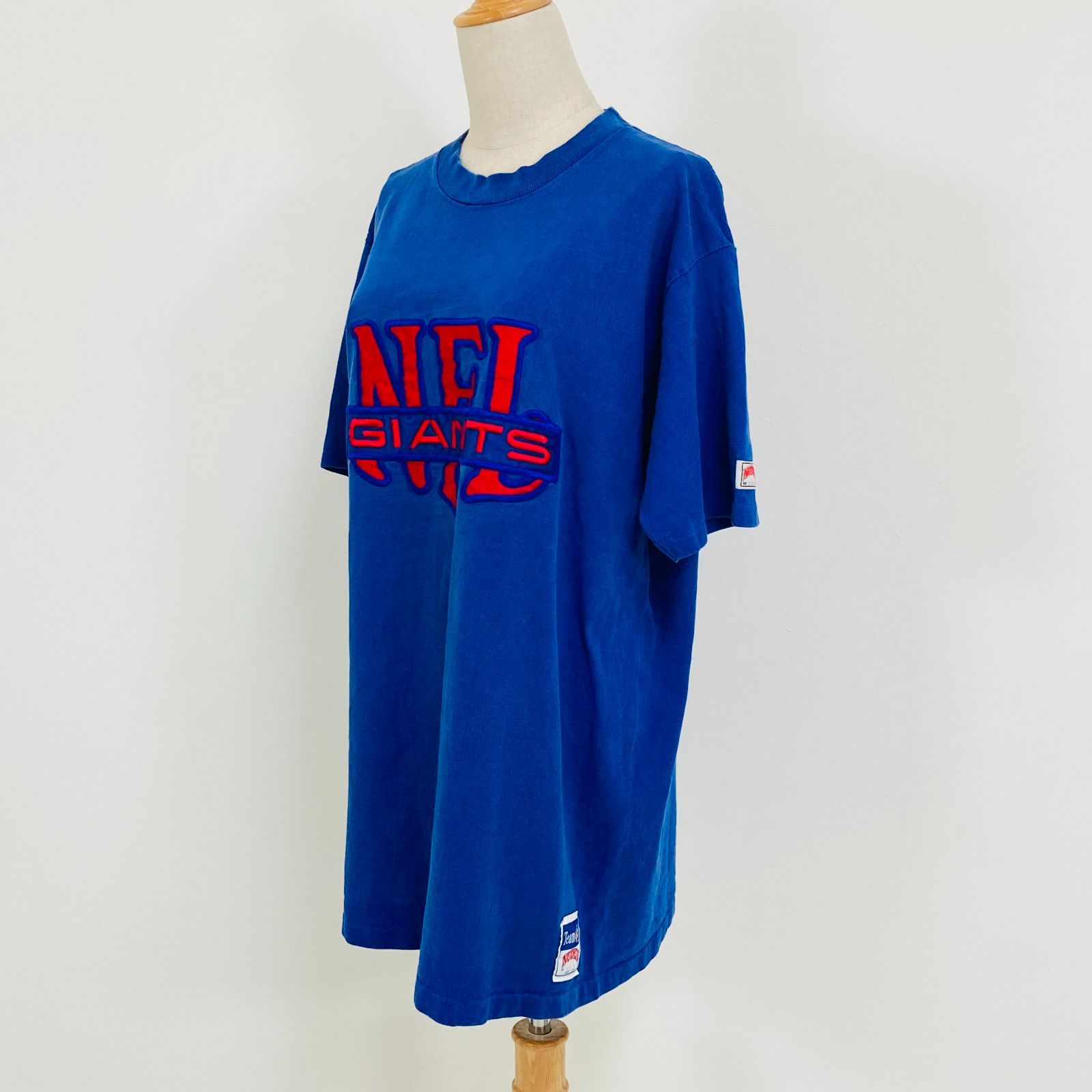 90s NUTMEG MILLS NFL GIANTS ジャイアンツ Tシャツ XL USA製 アメフト ヴィンテージ 刺繍ロゴ ナツメグ #K045-24 90s NUTMEG MILLS NFL GIANTS ジャイアンツ Tシャツ XL USA製 アメフト ヴィンテージ 刺繍ロゴ ナツメグ #K045-24