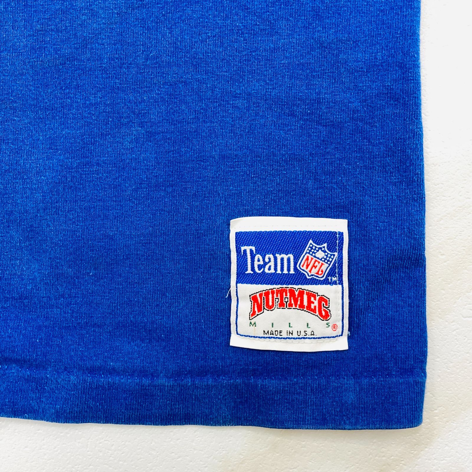 90s NUTMEG MILLS NFL GIANTS ジャイアンツ Tシャツ XL USA製 アメフト ヴィンテージ 刺繍ロゴ ナツメグ #K045-24 90s NUTMEG MILLS NFL GIANTS ジャイアンツ Tシャツ XL USA製 アメフト ヴィンテージ 刺繍ロゴ ナツメグ #K045-24