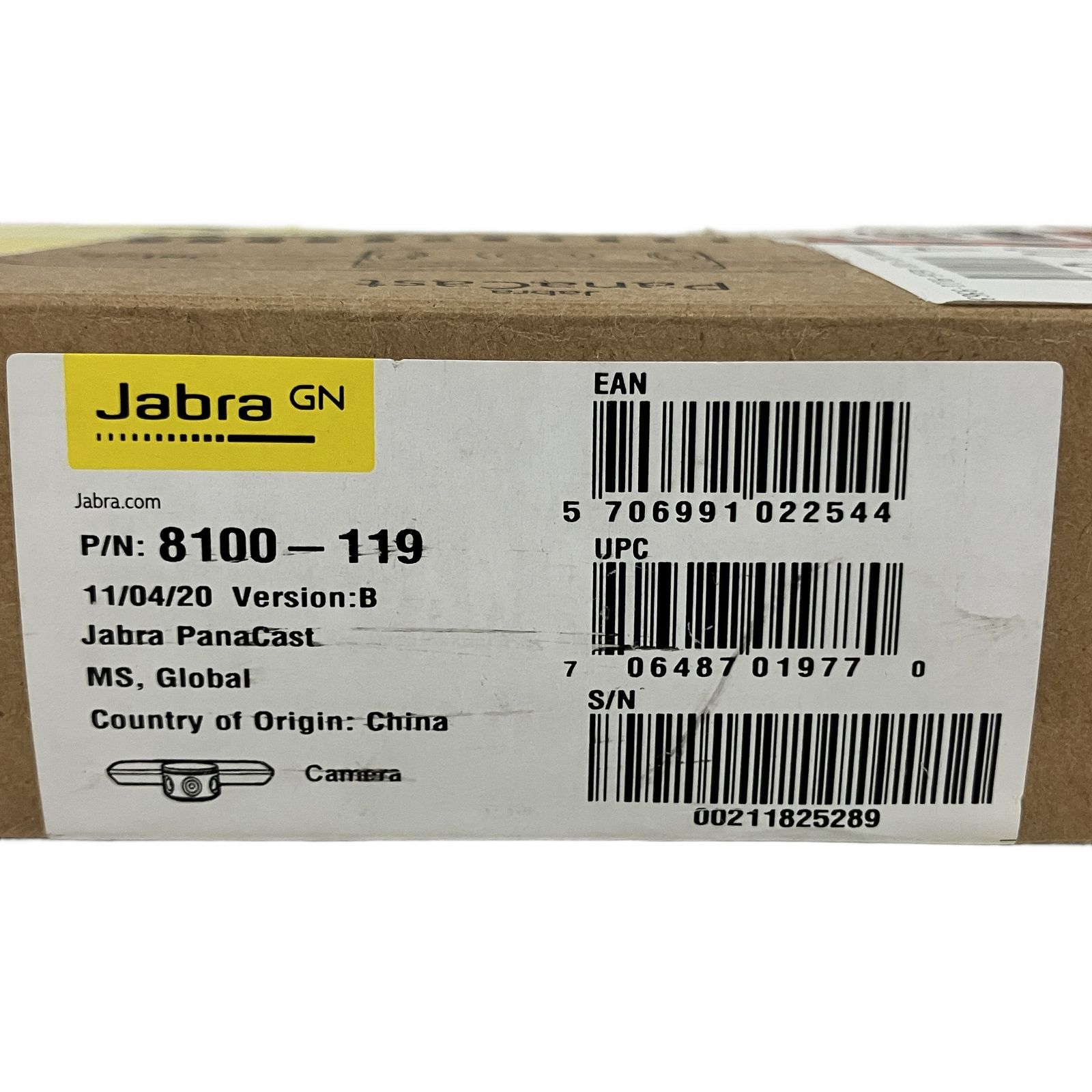 Jabra 8100-119 Panacast VSU010 WEBカメラ 未使用B11065022 Jabra 8100-119 Panacast VSU010 WEBカメラ 未使用B11065022