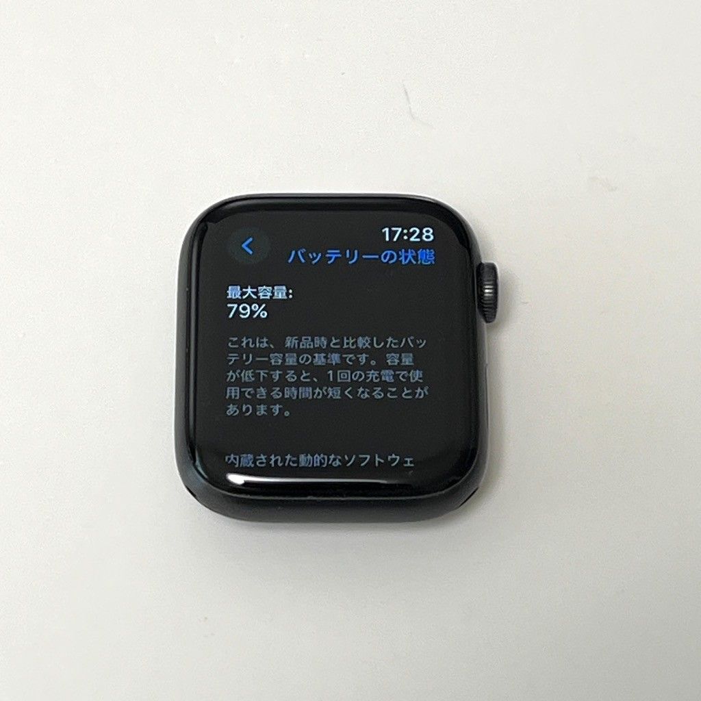 Apple Watch Series6 GPS 44mm アルミニウム バッテリー79% M00H3J/A スペースグレイ バンドM/L A2292 本体 中古 S416