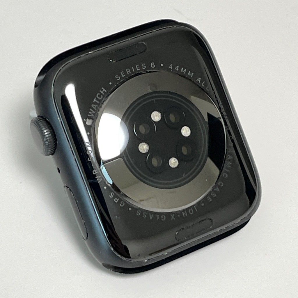Apple Watch Series6 GPS 44mm アルミニウム バッテリー79% M00H3J/A スペースグレイ バンドM/L A2292 本体 中古 S416