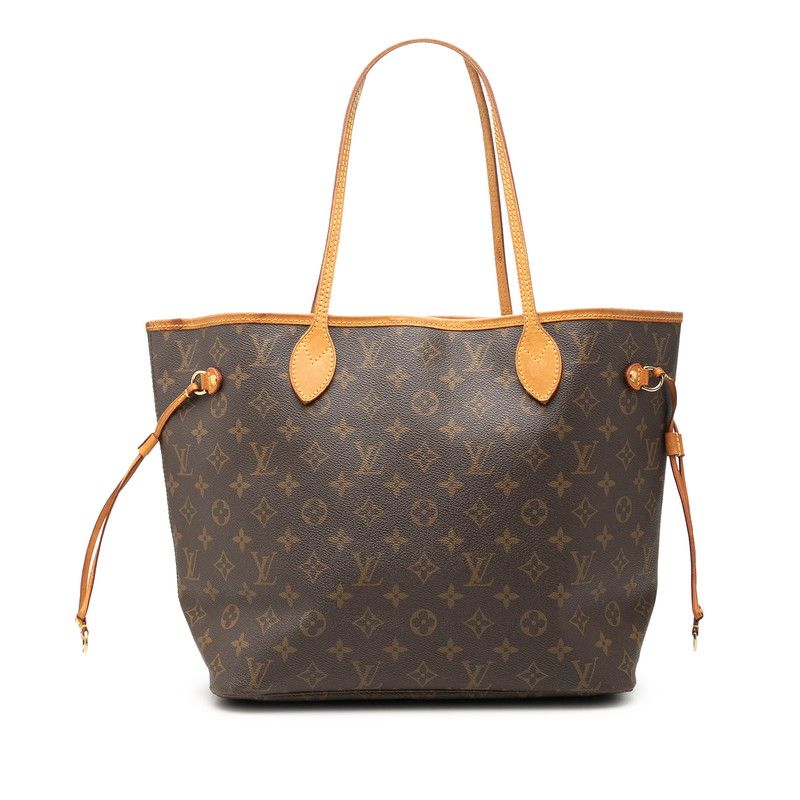 ルイ ヴィトン モノグラム ネヴァーフルMM ショルダーバッグ トートバッグ M40156 ブラウン PVC レザー レディース LOUIS VUITTON【1-0271325】