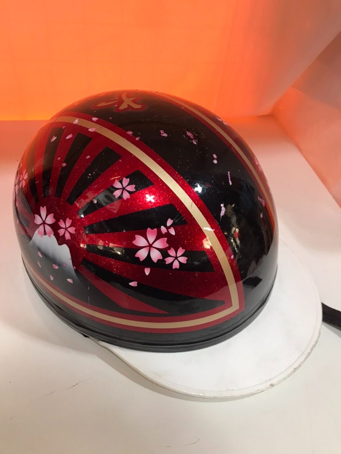 桜 富士日章 コルク半 ヘルメット 三段シート ロケットカウル - メルカリ
