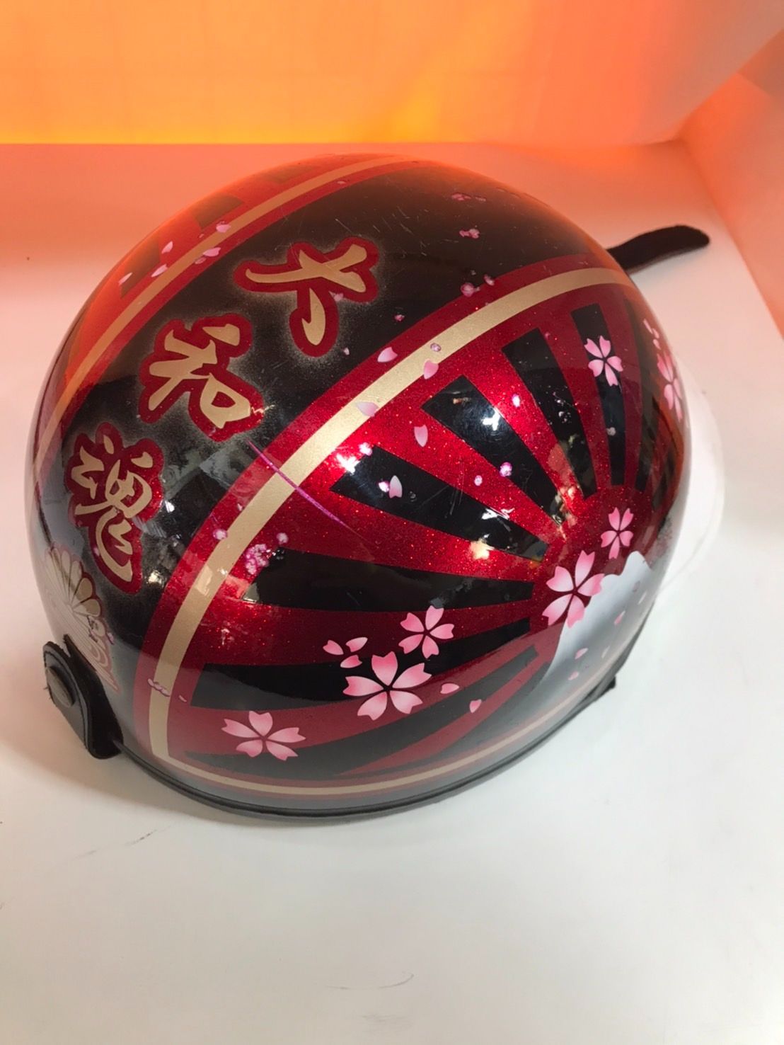 桜 富士日章 コルク半 ヘルメット 三段シート ロケットカウル - メルカリ