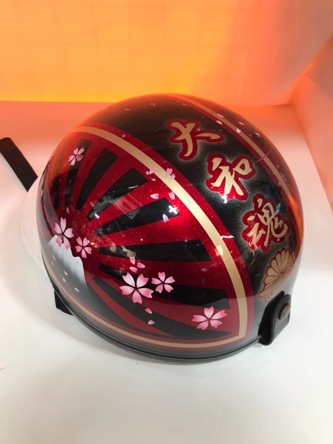 桜 富士日章 コルク半 ヘルメット 三段シート ロケットカウル - メルカリ