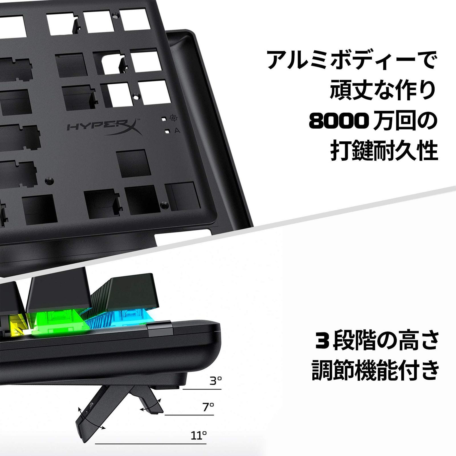 【日本語配列】HyperX Alloy Origins Core RGB メカニカルゲーミングキーボード テンキーレス HyperXスイッチ ゲーマー向け メーカー2年保証 HX-KB7RDX-JP ( 4P5 [b)テンキーレス] [01)日/赤軸/ABS]