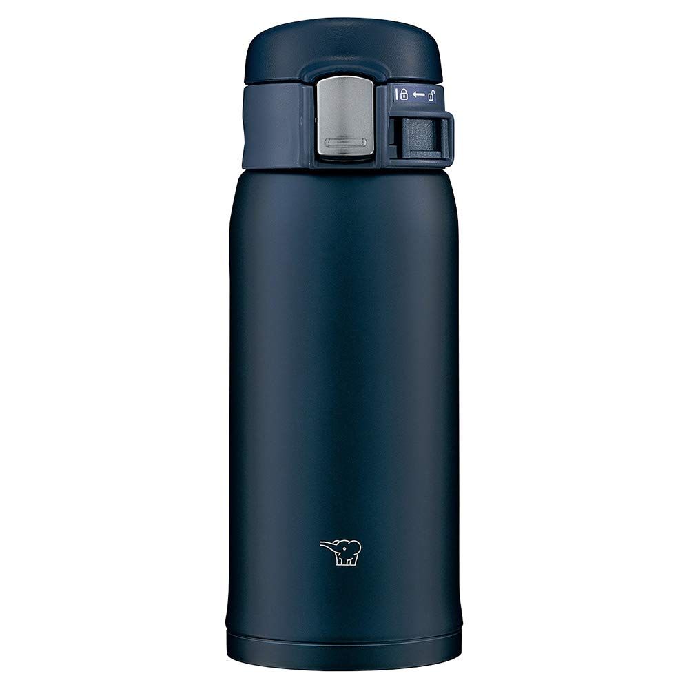 象印 水筒 ステンレスマグ 360ml ワンタッチタイプ 保温保冷 軽量 コンパクト ネイビー SM-SF36-ADpms d996ef22