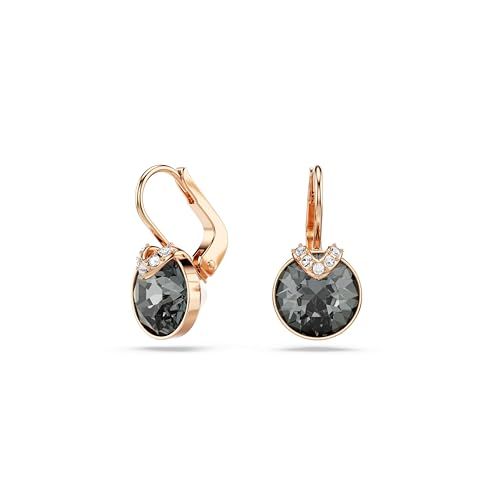 【スワロフスキー】Bella V ドロップピアス, ラウンドカット, グレー, ローズゴールドトーン・プレーティング[正規輸入品]pms 4eb03a28