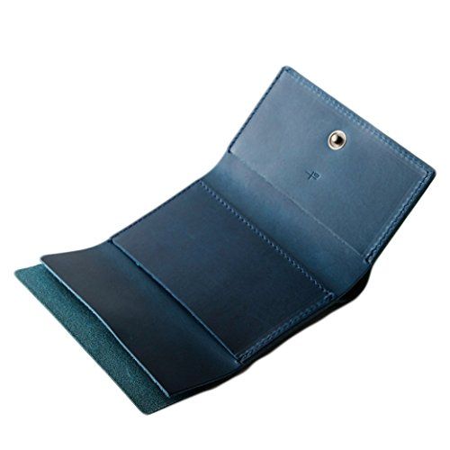 [エムピウ] 財布 ミニ財布 本革 ストラッチョ straccio コンパクト財布 三つ折り財布 リスシオ ブッテーロ ブルーpms 75bc4003