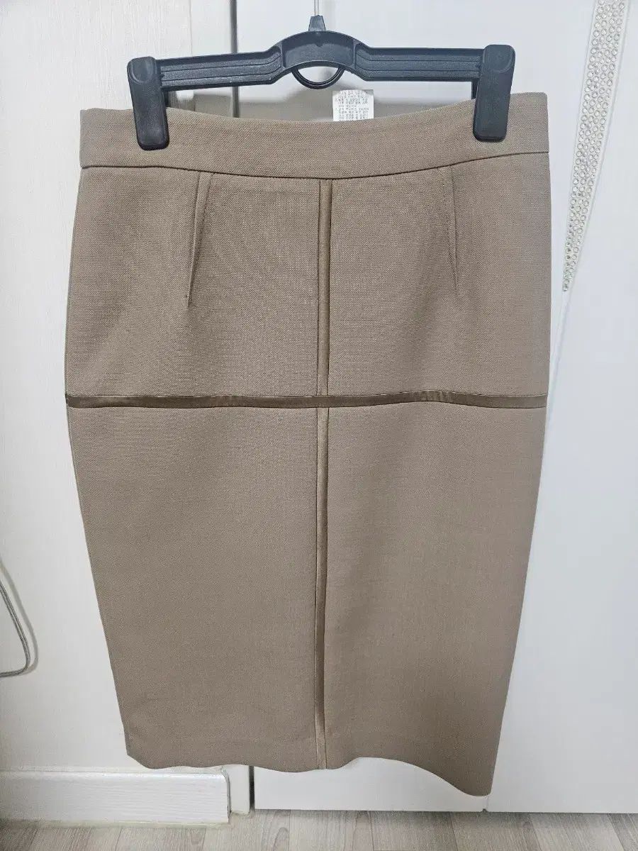RENEEVON レニボン ベージュ Hライン ミディ スーツ スカート 44 55 新品