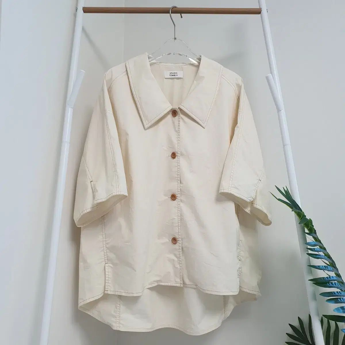 STUDIO TOMBOY スタジオトムボーイ オーバーサイズ 半袖 ストレッチ ジャケット 7,850円