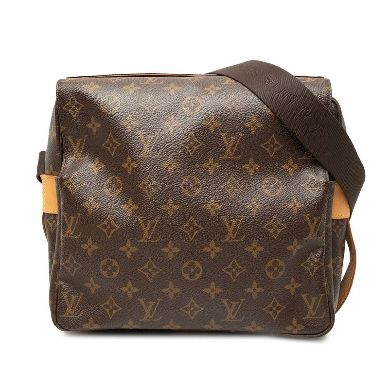 ルイ ヴィトン モノグラム ナヴィグリオ 斜め掛け ショルダーバッグ M50205 ブラウン PVC レザー レディース LOUIS VUITTON【1-0269422】