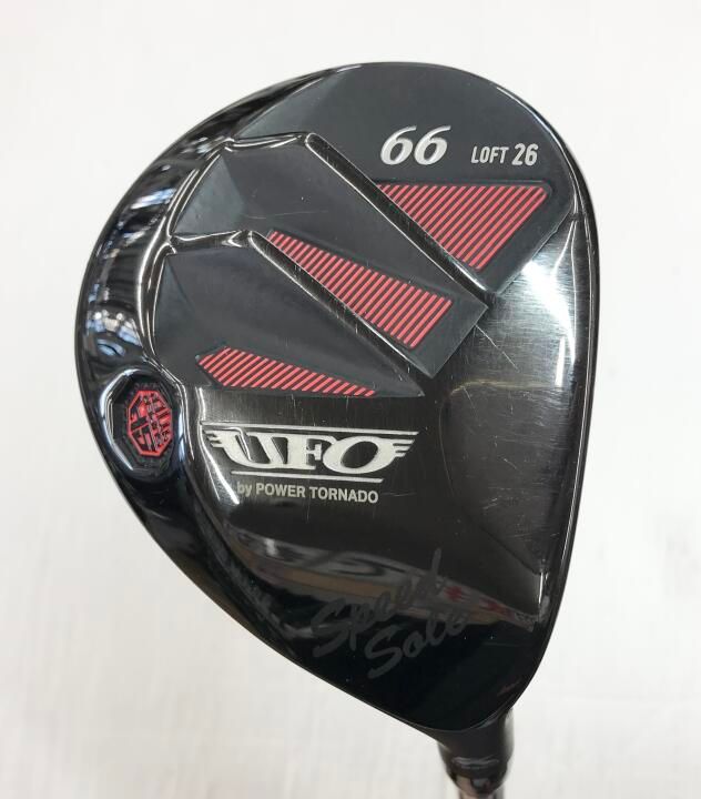 キャスコ　UFO Speed by POWER TORNADO　26度　Falcon Shaft　Sフレックス　ユーティリティ　中古【最短即日発送】