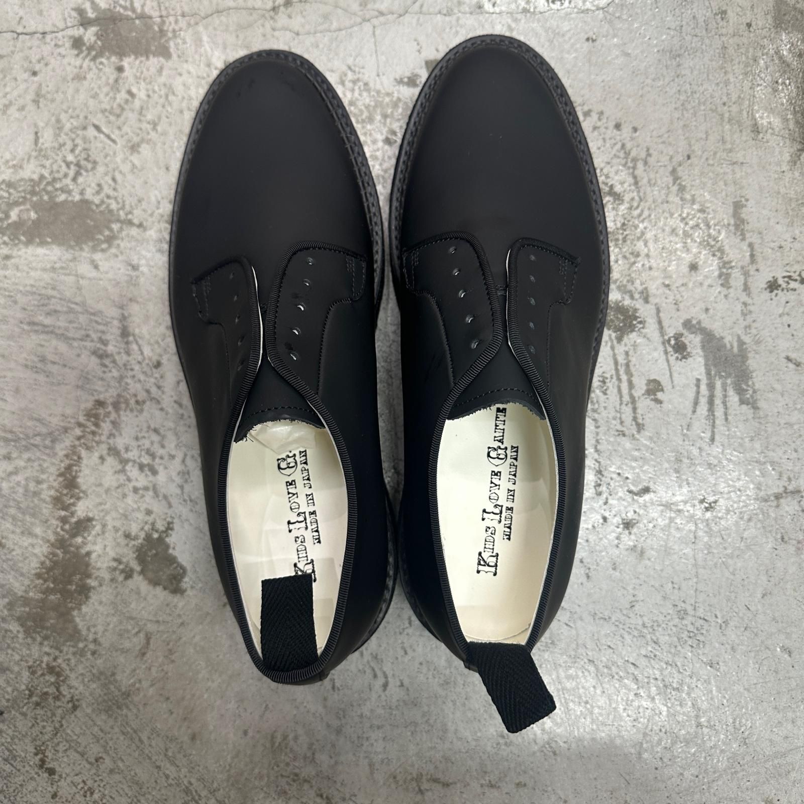 稀少 KIDS LOVE GAITE with NAME. レザーシューズ 未使用 KIDS LOVE GAITE レザー シューズ 短靴 ブーツ キッズラブ