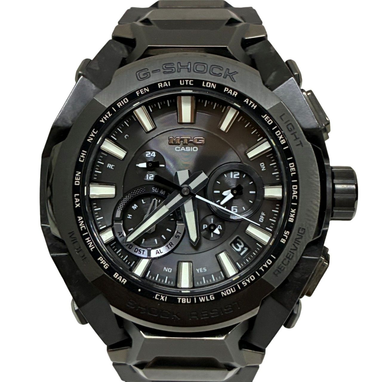 CASIO カシオ G-SHOCK MTG-B4000BD-1AJF 腕時計メンズ ソーラークォーツ ブラック文字盤 動作品 【中古】 42605K356