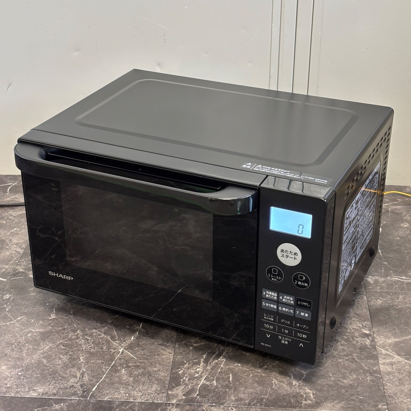 2025年製　SHARP オーブンレンジ RE-SS7A ブラック　3ヶ月使用 ☆送料込！美品 2025年製 SHARP オーブンレンジ RE-SS7A-B 18L