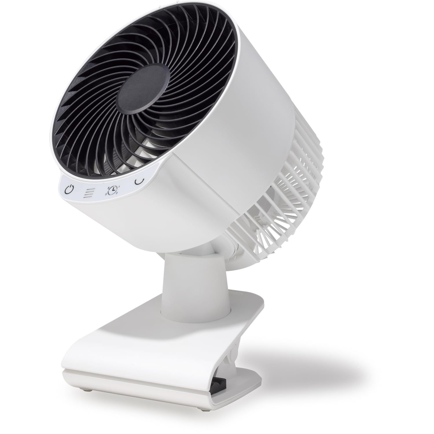 TOPLAND トップランド サーキュレーター DCモーター 卓上 クリップ式 左右自動首振り 2WAY電源 (コンセント/USB) 風量調整4段階 リモコン付き ホワイト SF-CC20WTe e806f151