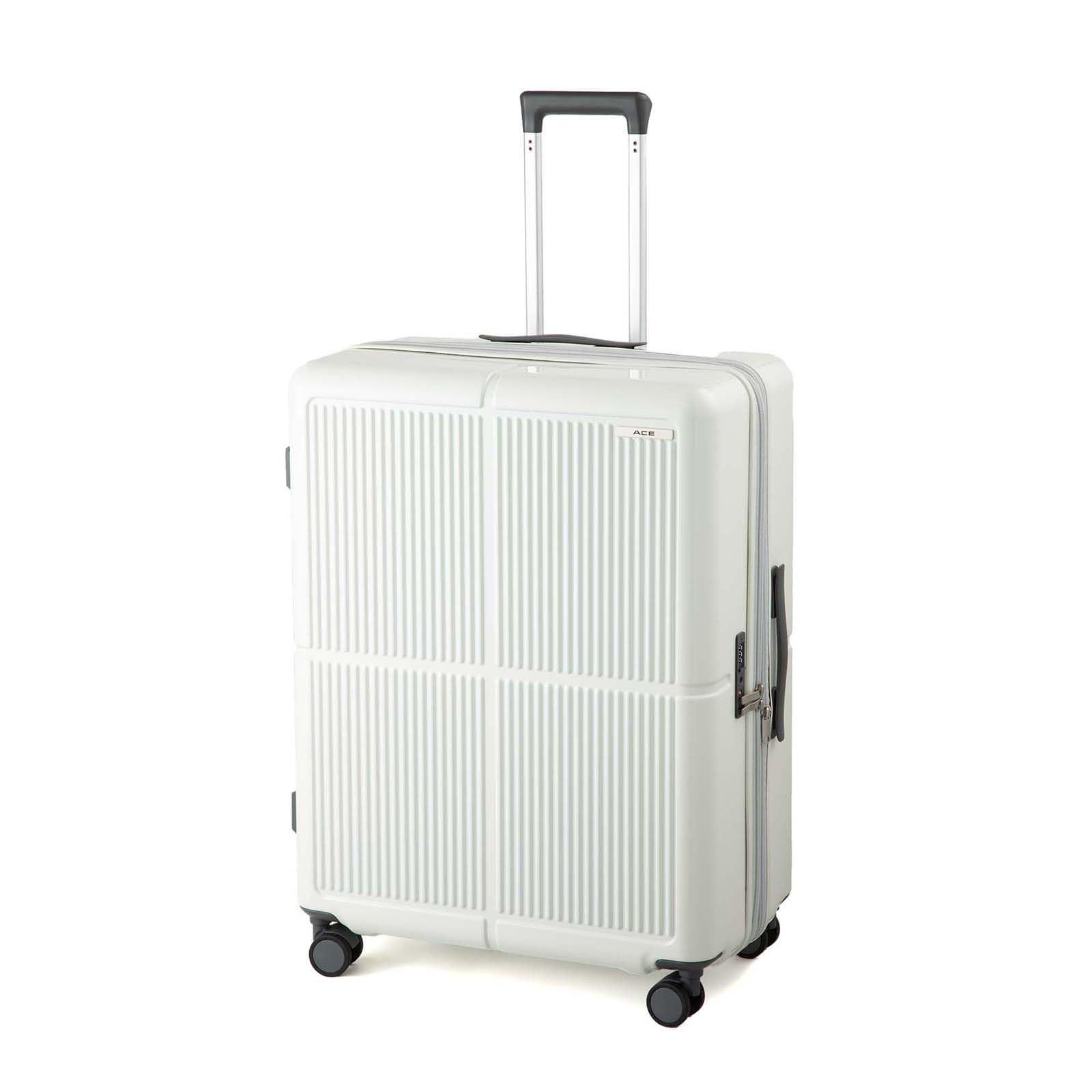 新品 エース スーツケース 大型 大容量 lサイズ 7泊8日 8泊9日 9泊10日 89L/106L キャスターストッパー 容量拡張機能 サイドフック付 5kg キャリーケース キャリーバッグ ファームロード No.05893 24,070円
