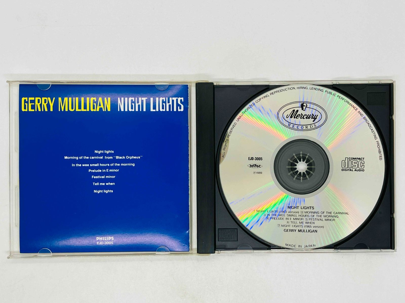 CD GERRY MULLIGAN / NIGHT LIGHTS / ジェリー・マリガン / ナイト