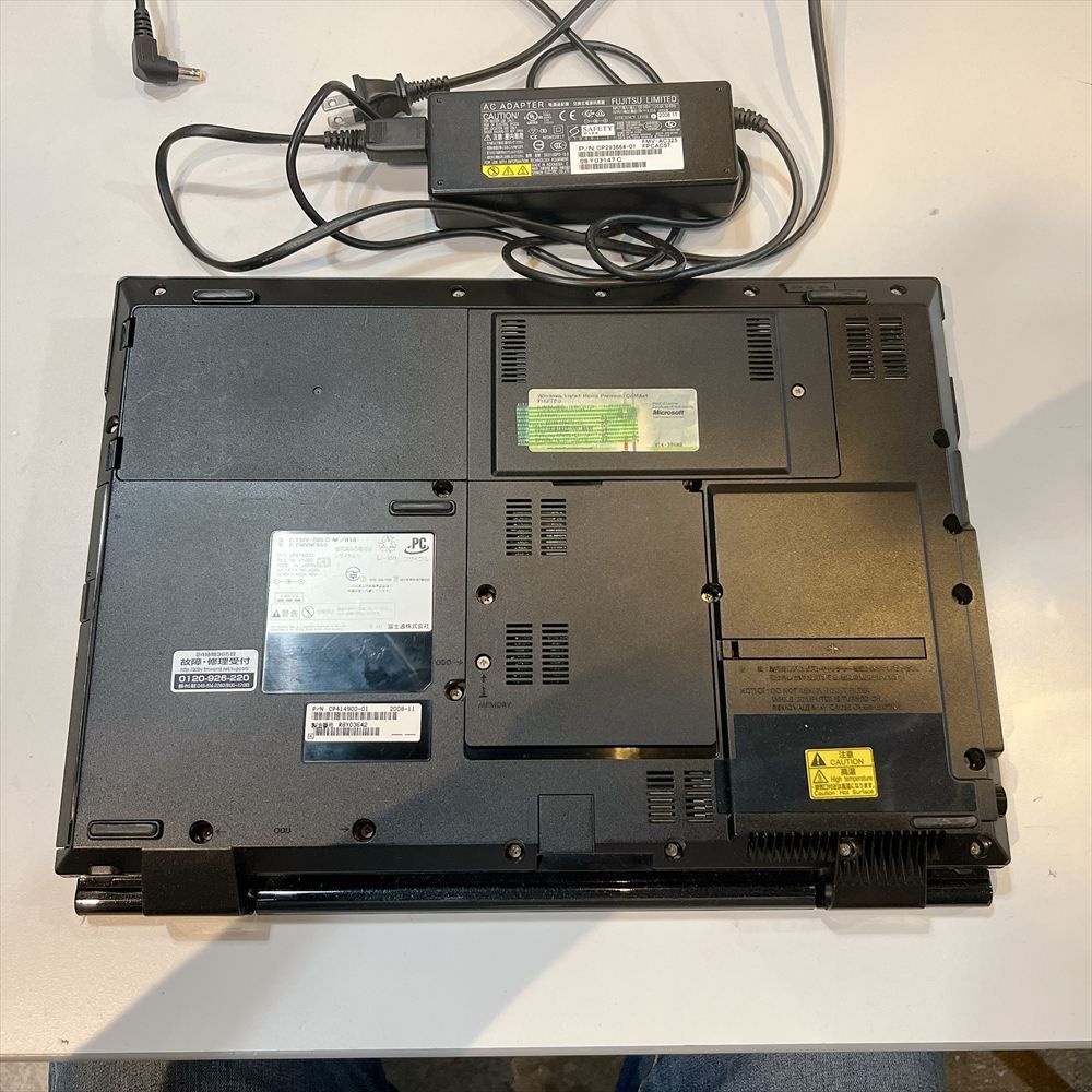 ジャンクPC】 富士通 FUJITSU BIBLO NF/B50 ノートPC メモリ2GB HDD