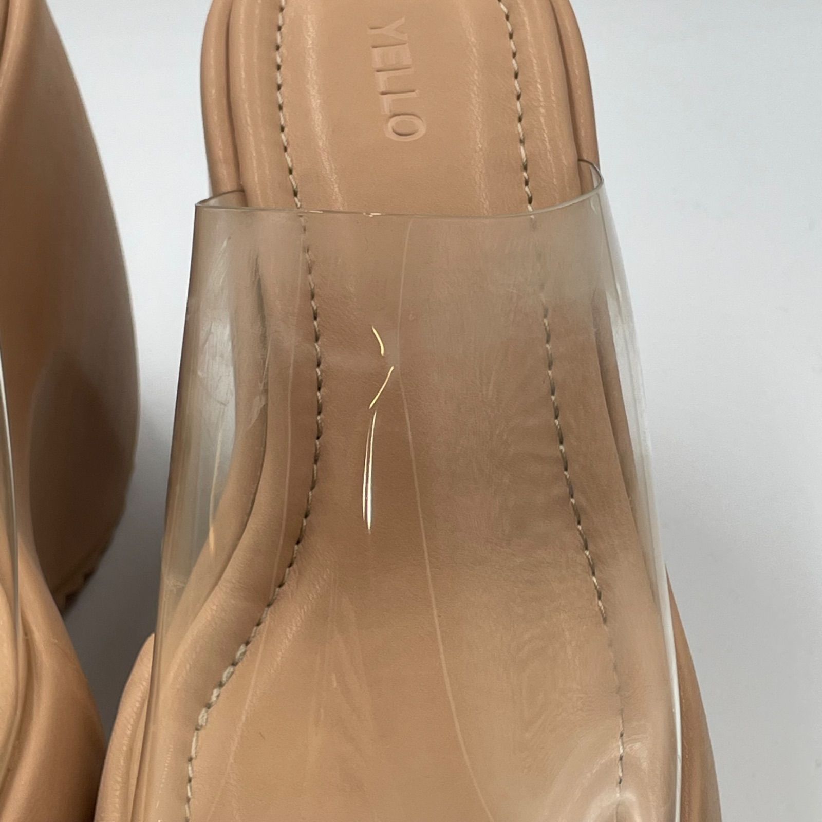 YELLO イエロ OCHER PLATFORM SANDALS プラットフォーム クリア 厚底
