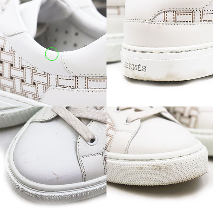 美品】HERMES エルメス レザー スニーカー サイズ 39 レディース 