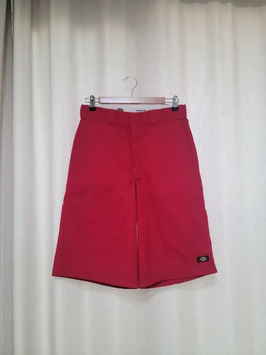 ディッキーズ ハーフパンツ レッド 30