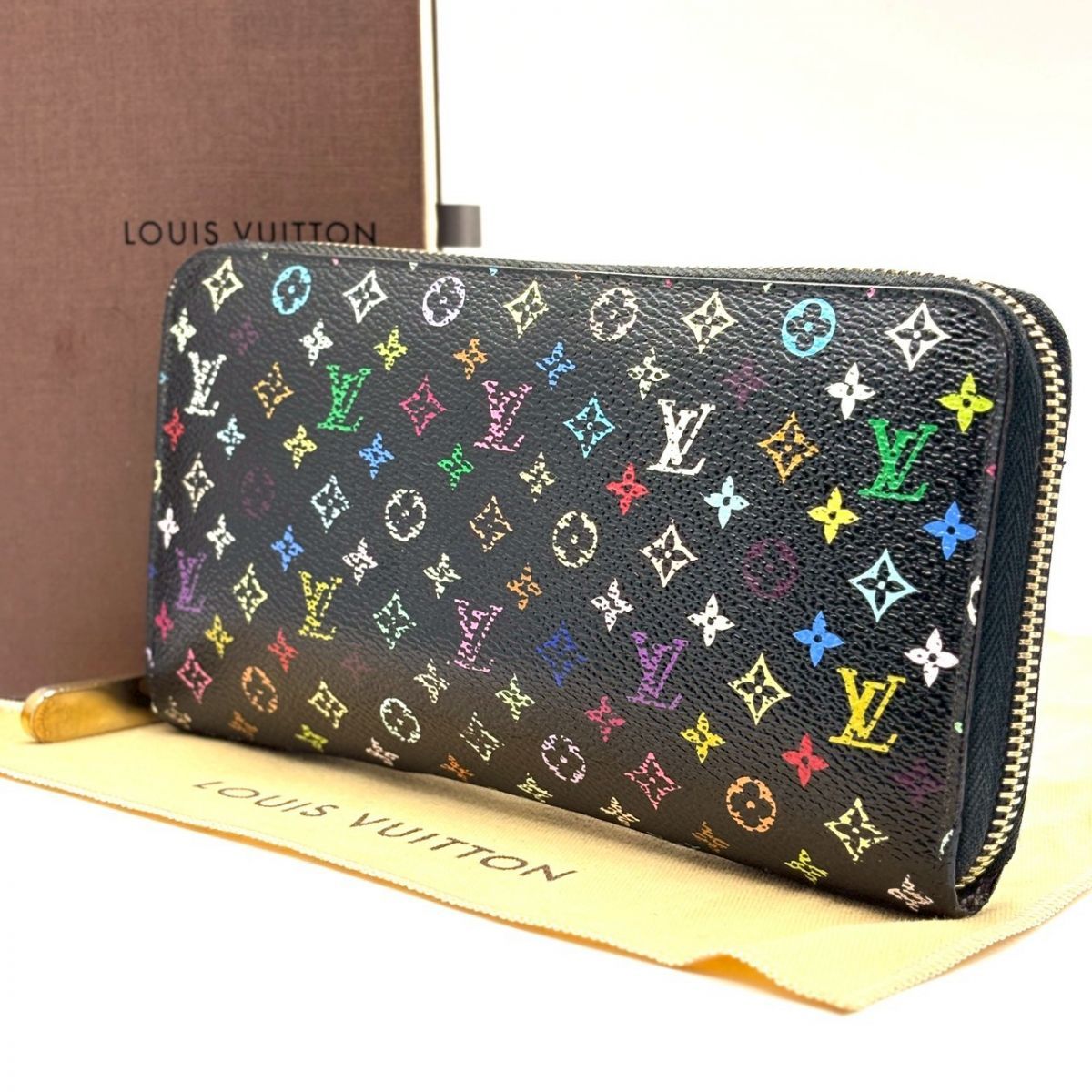 色彩は時代を超える】 LOUIS VUITTON 長財布 モノグラム マルチカラー 