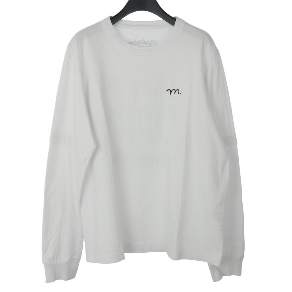 サカイ sacai × MADSAKI 22AW バックプリントTシャツ カットソー 長袖 4 白 ホワイト 22-0407S