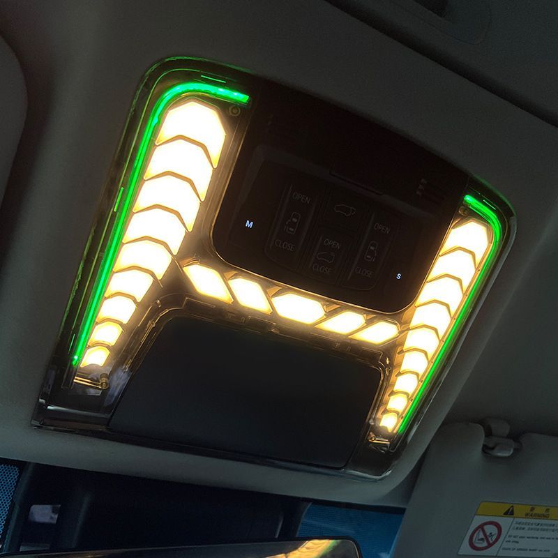 【送料無料】トヨタ アルファード Toyota Alphard ヴェルファイア Vellfire 30系 2015-2022年式対応 車内ルーフ読書灯 室内照明 アンビエントライト 高品質 ABS素材 インテリア 照明アクセサリー 車内雰囲気向上