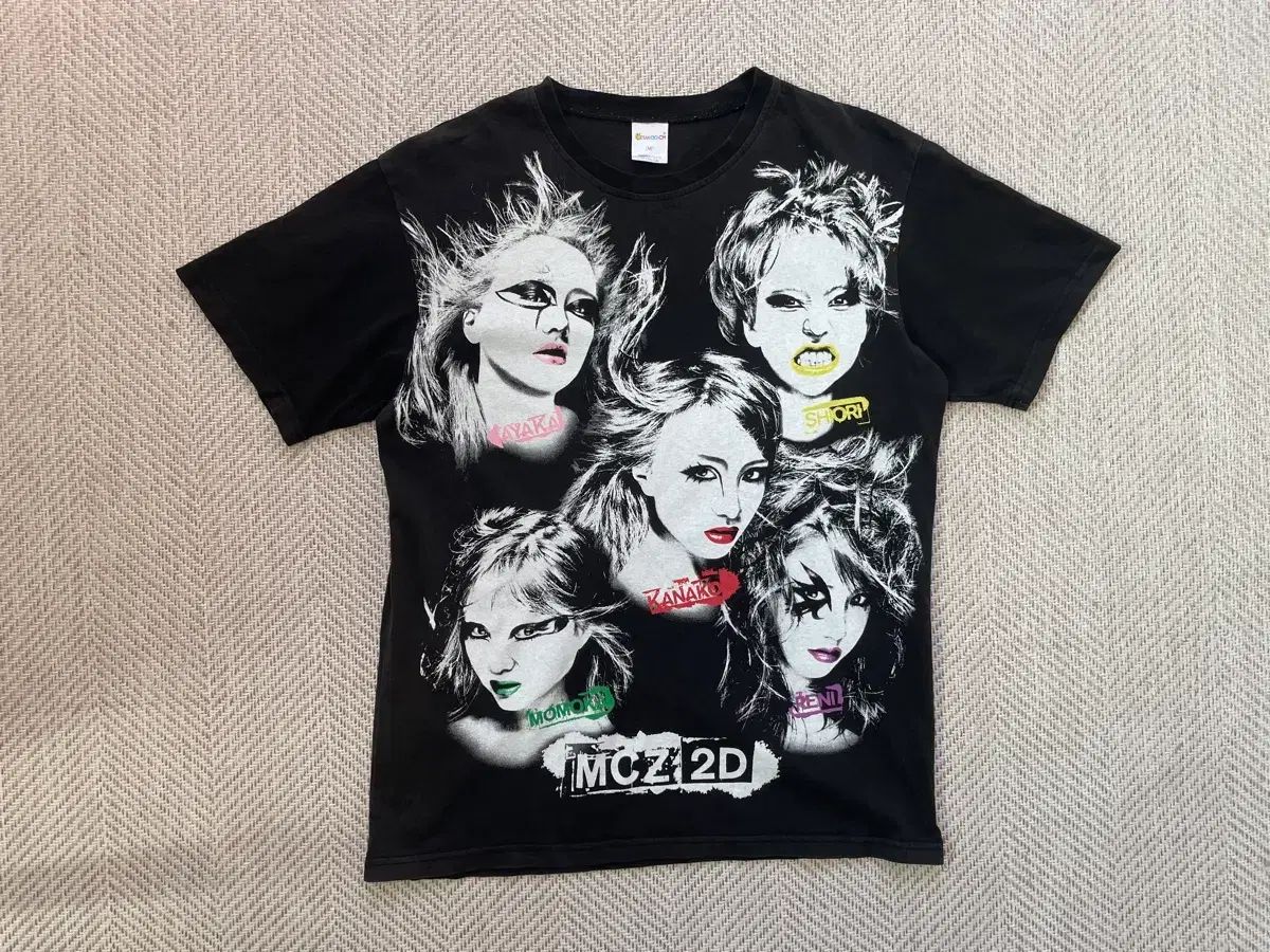 ヴィンテージ モモイロ クローバ パンク 半袖Tシャツ y2k