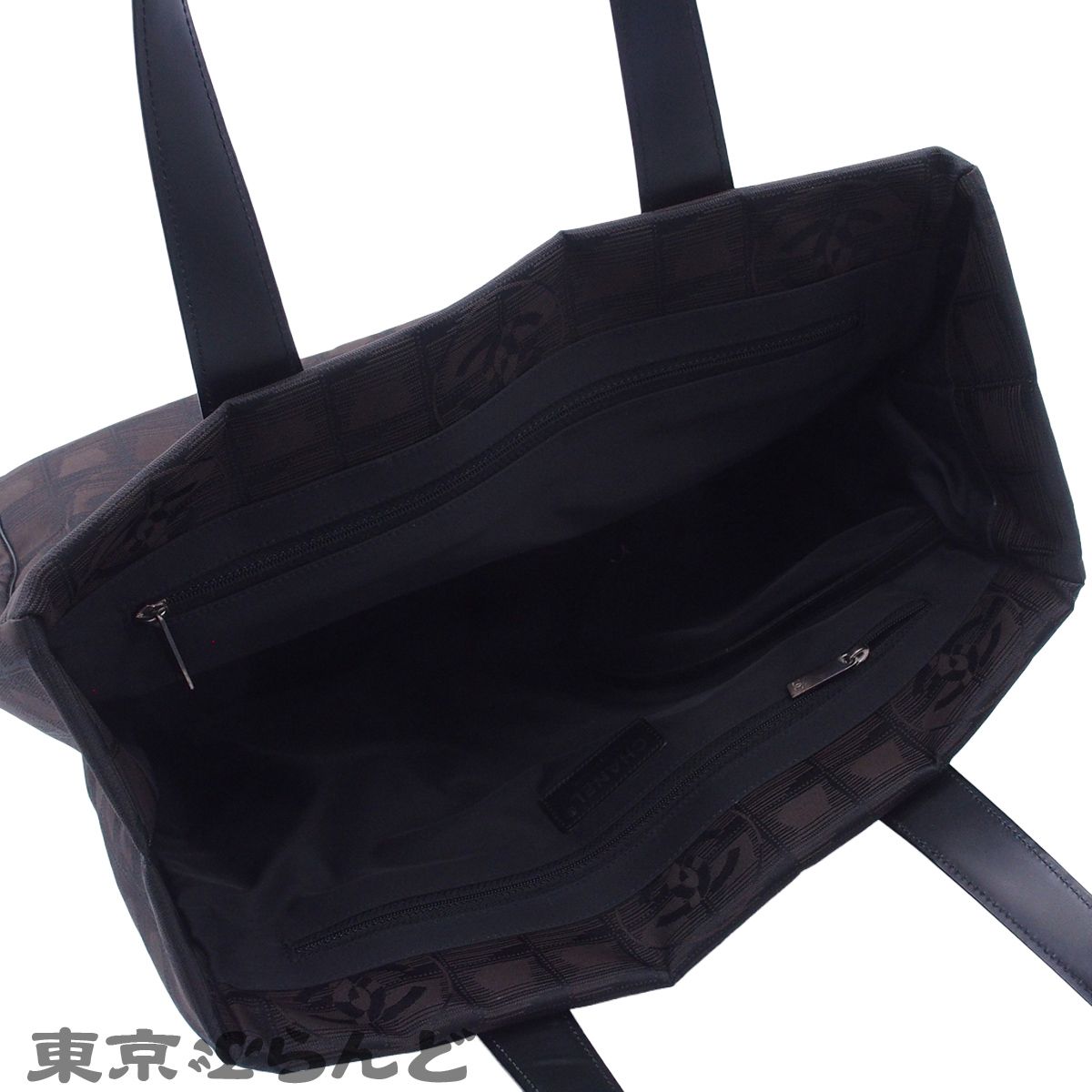 シャネル CHANEL ニュートラベルライントート MM A15991 ブラウンx 