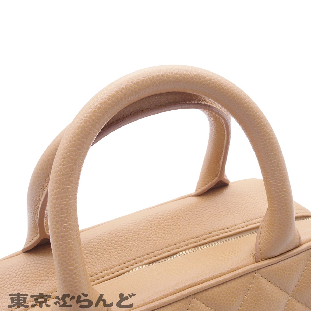 シャネル CHANEL ミニボストンバッグ マトラッセ ココマーク 8番台 