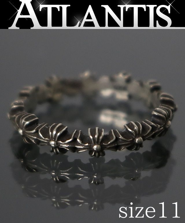 CHROME HEARTS 銀座店 クロムハーツ タイニーECHプラスバンド リング 指輪 メンズ シルバー SV925 約11号 103465