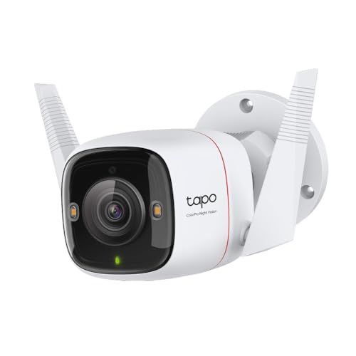 ☆新品☆TP-Link Tapo 防犯カメラ 屋外 監視カメラ 屋外防犯 2K QHD ColorProナイトビジョン PoE 有線LAN 無線接続 音声通話 AI検知 IP66 防水防塵 microSD/クラウド保存 1年 Tapo C32 52c13bb9