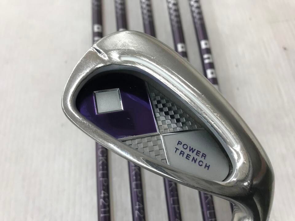 グローブライド　ONOFF IRON LADY 2021　SMOOTH KICK LP-421I　Lフレックス　アイアンセット　中古【最短即日発送】