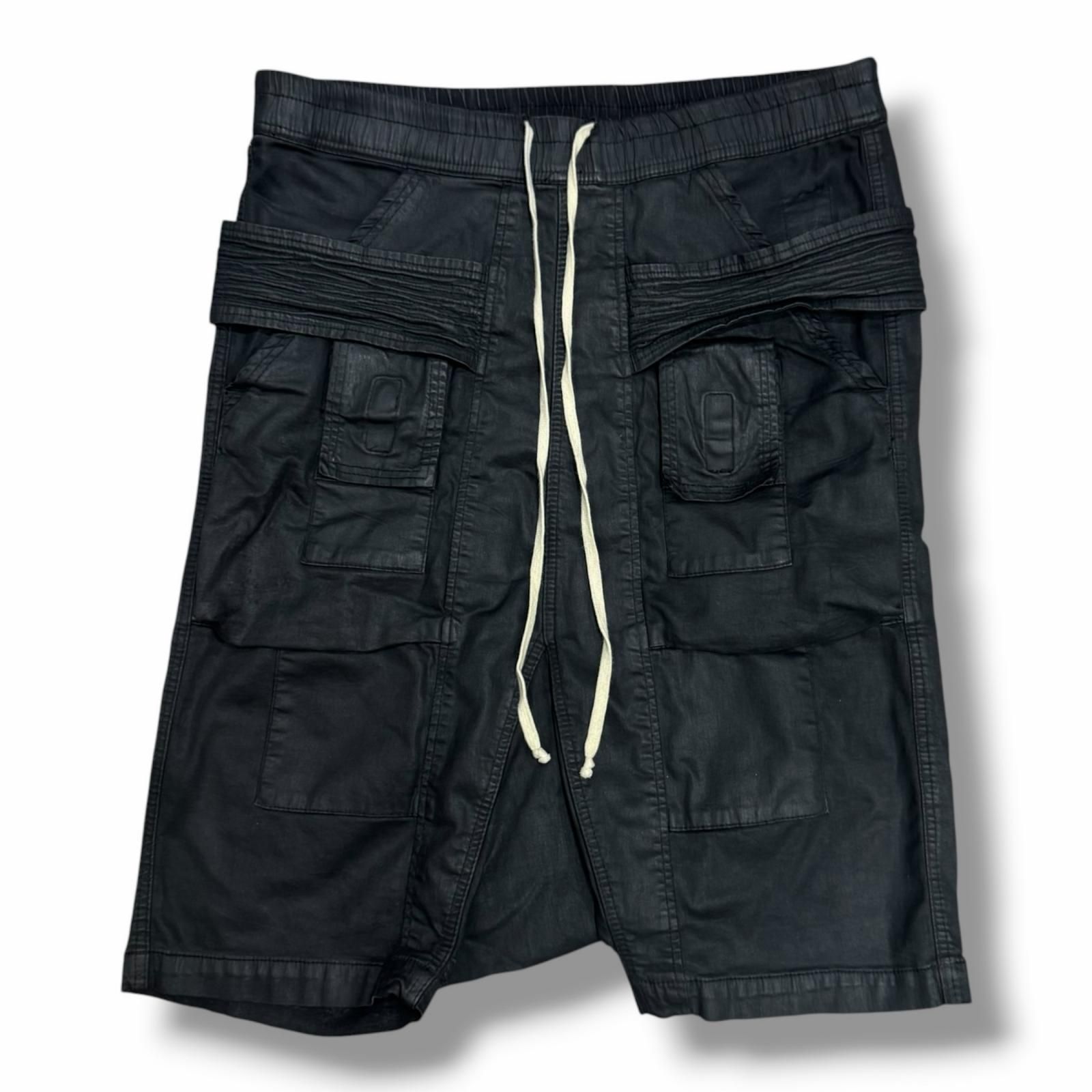 RICK OWENS DRKSHDW 19SS コーティングサルエルショーツ ハーフパンツ