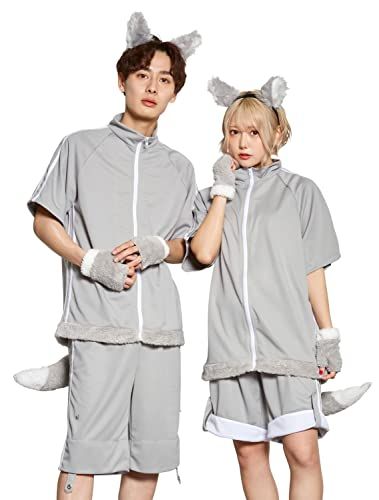 クリアストーン(Clearstone) ファングル コスプレ ハロウィン おおかみジャージ ユニセックス グレーpms a146d883