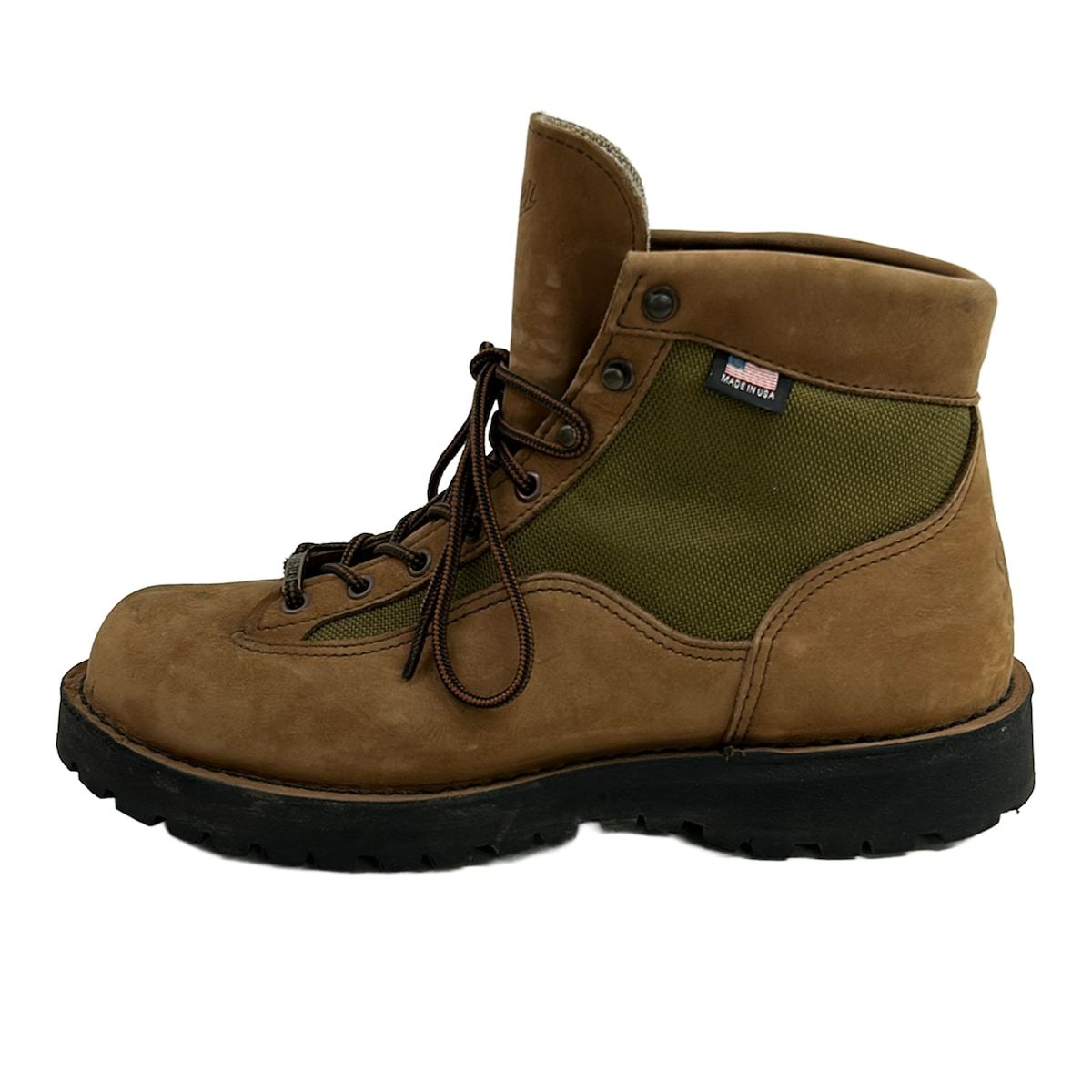 Danner(ダナー) ショートブーツ UK 9 メンズ ダナー ライト 2 33000 ブラウン×カーキ×黒 レースアップ/ゴアテックス