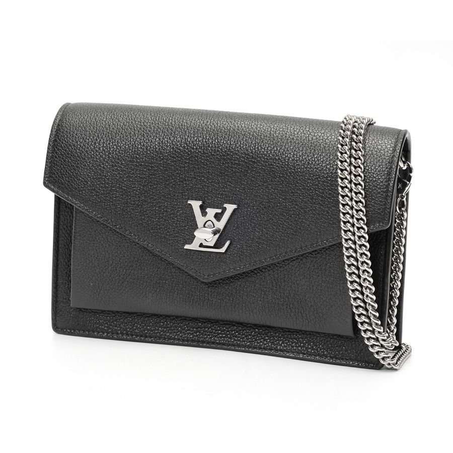 ルイヴィトン / LOUIS VUITTON　ポシェット ロックミー チェーン / ショルダーバッグ　M63471　レザー　ブラック(ノワール) 【中古】