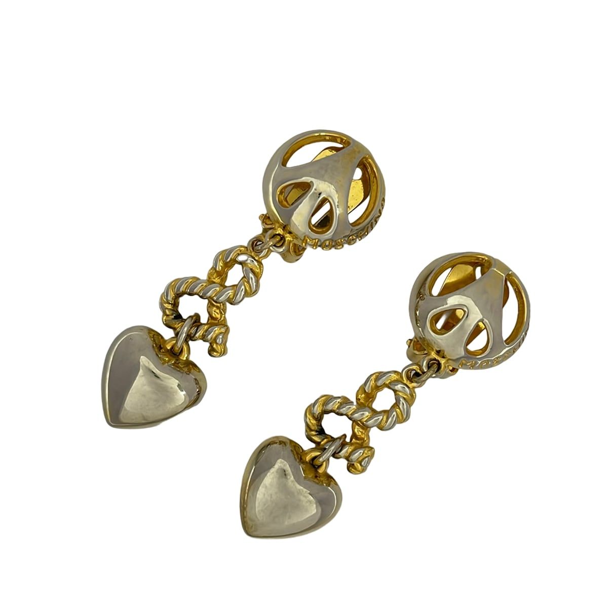 MOSCHINO (moschino) earrings - gold x silver heart