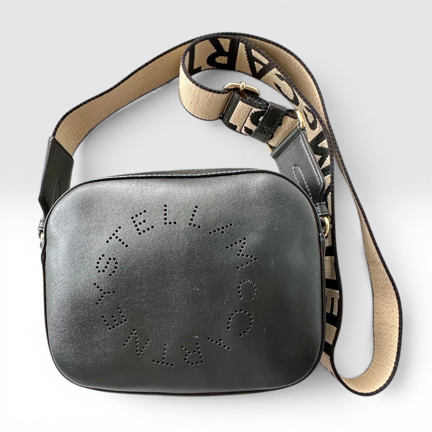 美品】ステラマッカートニー カメラバッグ ショルダーバッグ 黒 Stella