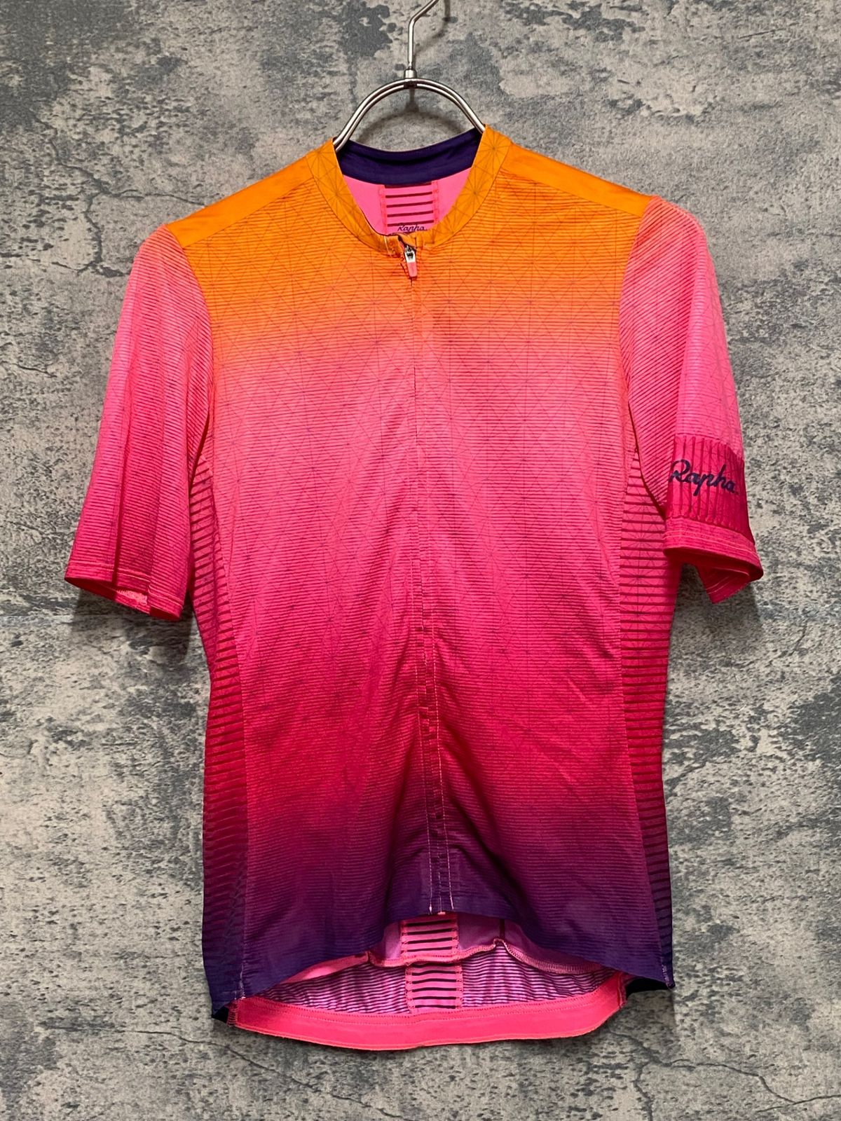 KF592 ラファ Rapha ODE TO THE SUN SOUPLESSE FLYWEIGHT JERSEY 半袖 サイクルジャージ ピンク S レディース
