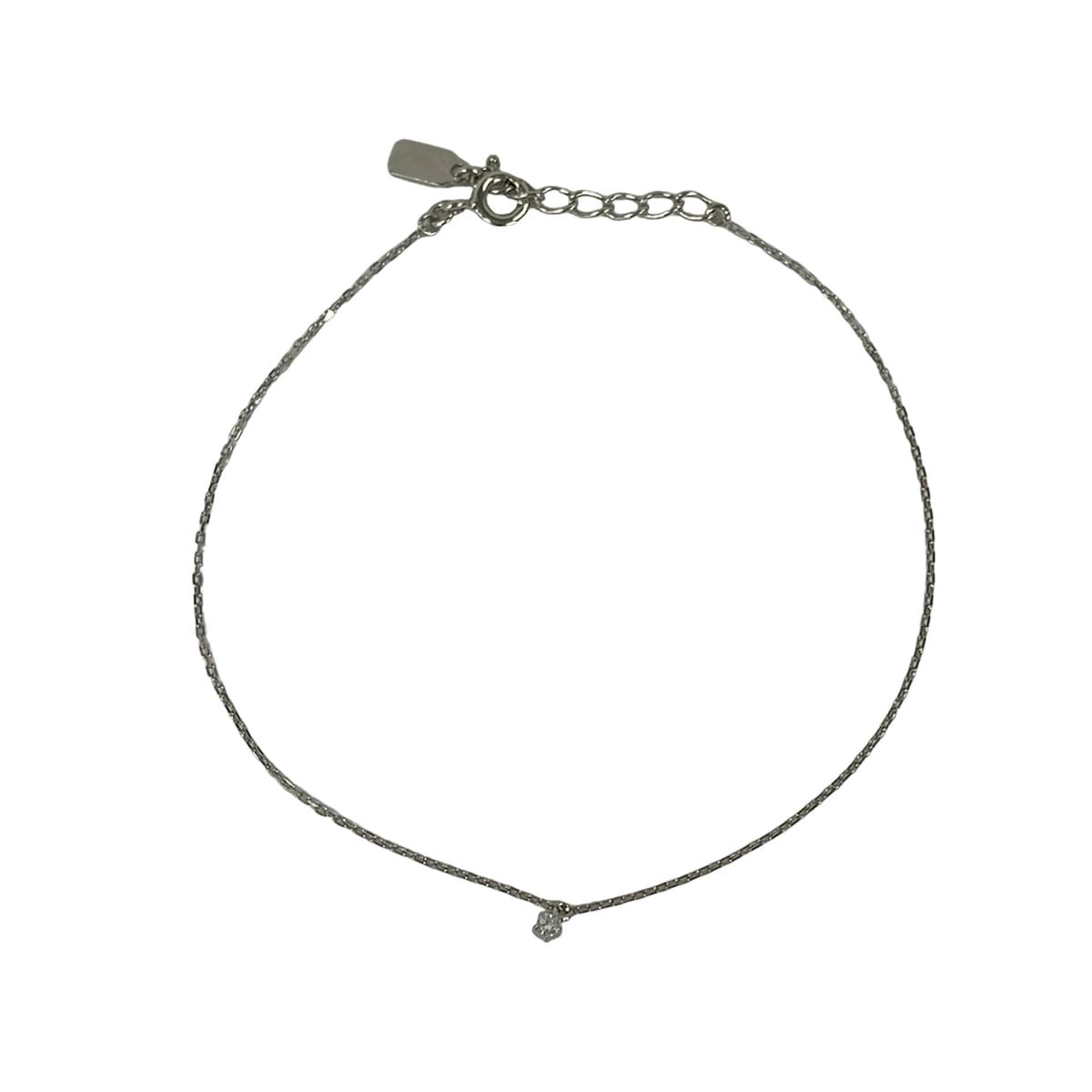 ete(エテ) ブレスレット美品 - ダイヤモンド×シルバー 1Pダイヤ/ダイヤ約0.01カラット 7,920円