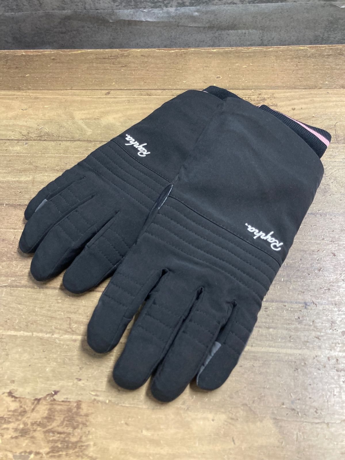KD608 ラファ Rapha DEEP WINTER GLOVES 長指 ウィンターグローブ 黒 S 