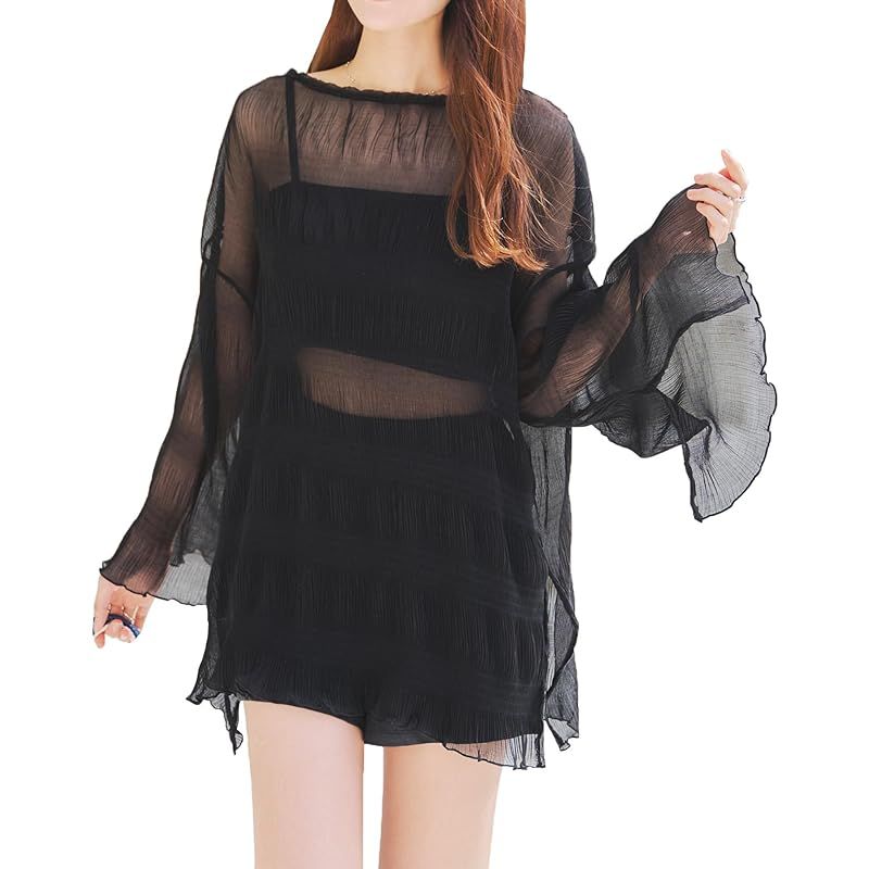 【新品】 [神戸レタス][ ラッシュガード ] 4点セット 水着付き シアートップス×ショートパンツ 紫外線対策 UVカット [S213] M ブラック